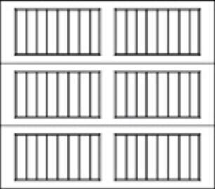 Designer steel 7 ft Ridgefield Panel Designer Steel Garage Doors, OTT Garage Door Service